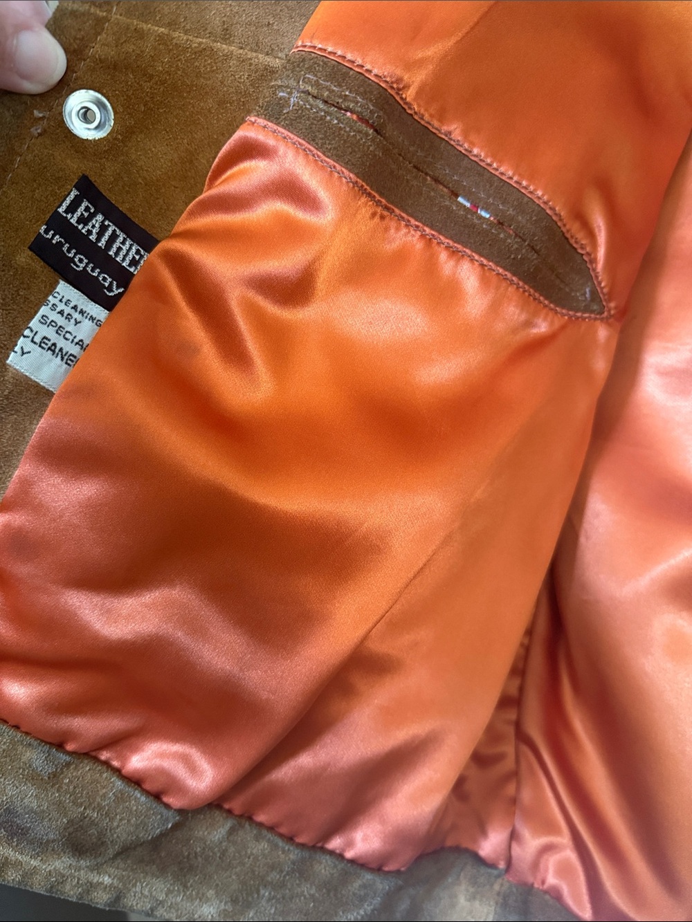 Vintage made for Orbachs Suede Bomber motorcycle Jacket - Picture 3 of 14